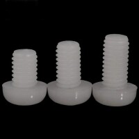 M2-5x10 Beyaz Plastik Naylon Tava Başlı Phillips Vida - 1