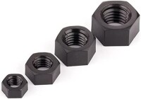 M2 Black Hexagonal Nylon Nut - 3
