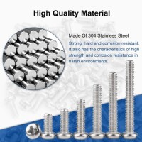 M2x14 304 Stainless Steel Cross Recessed Pan Head Screws Phillips Screws - 2