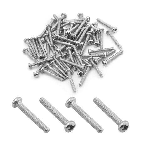 M2x18 304 Stainless Steel Cross Recessed Pan Head Screws Phillips Screws - 1