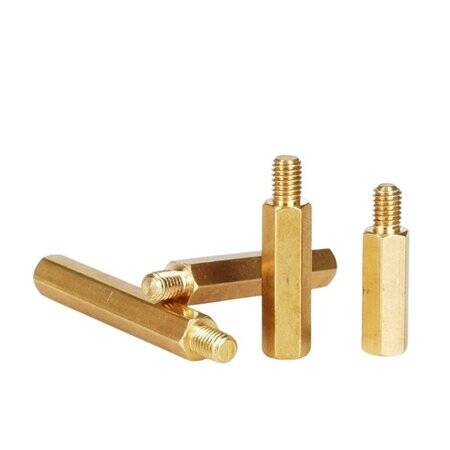 M3 100mm Female-Male Spacer (Standoff) Hexagon Copper Stud-M3 100mmFemale + 6mm Male - 1