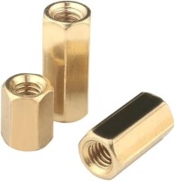 M3 15mm Female-Female Spacer (Standoff) Hexagon Copper Stud - 4