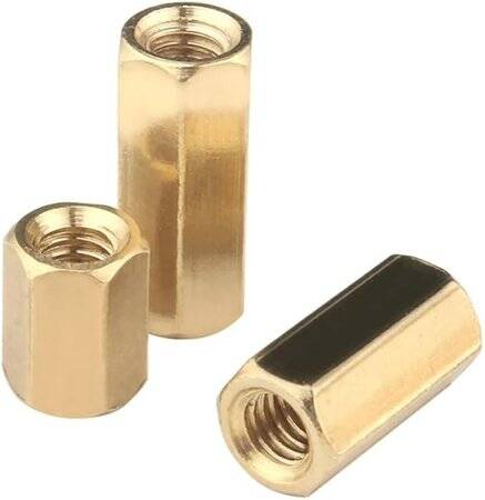 M3 15mm Female-Female Spacer (Standoff) Hexagon Copper Stud - 4