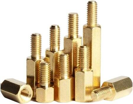 M3 30mm Female-Male Spacer (Standoff) Hexagon Copper Stud-M3 30mmFemale + 6mm Male - 2