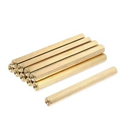 M3 70mm Female-Female Spacer (Standoff) Hexagon Copper Stud - 1