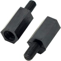 M3x10+6mm Black Nylon standoff - 3