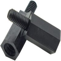 M3x10+6mm Black Nylon standoff - 4