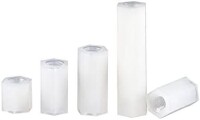 M3x10mm White Nylon Double Pass Hexagonal Column Isolation Column - 1