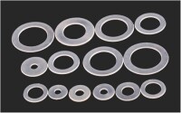M3x10x1mm Siyah Naylon Düz Pul - 3
