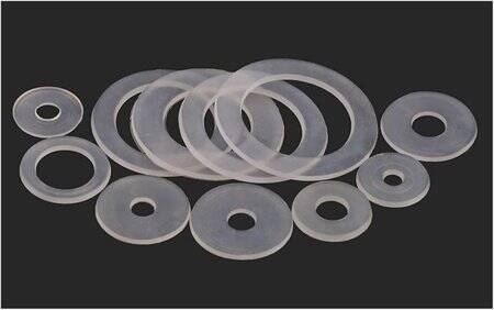 M3x10x1mm Siyah Naylon Düz Pul - 4