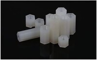M3x5mm White Nylon Double Pass Hexagonal Column Isolation Column - 1