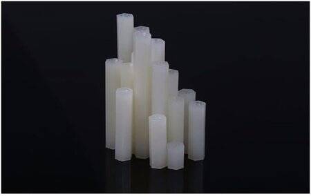 M3x5mm White Nylon Double Pass Hexagonal Column Isolation Column - 2
