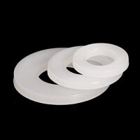M3x6x0-5mm Beyaz Naylon Düz Pul - 3