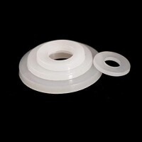 M3x6x0-5mm Beyaz Naylon Düz Pul - 4