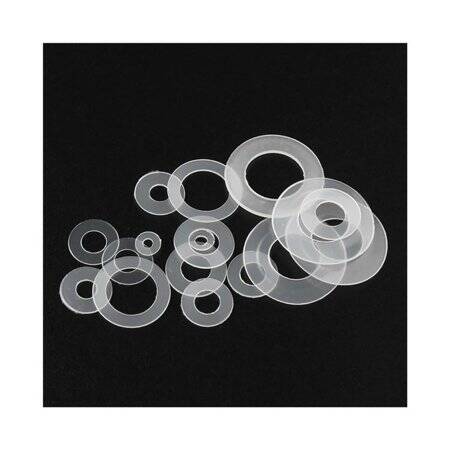 M3x6x0-8mm Beyaz Naylon Düz Pul - 4