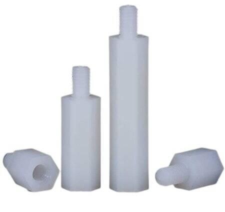 M3x7+6mm White Hexagonal Nylon Column Single Head - 3