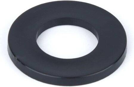 M3x7x1mm Black Nylon Flat Washer - 1