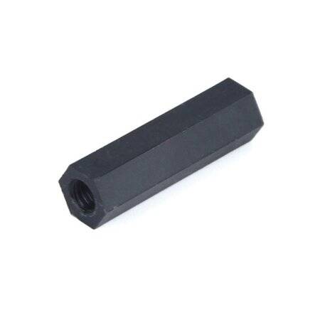 M3x8mm Black Nylon Double Pass Hexagonal Column Isolation Column - 2
