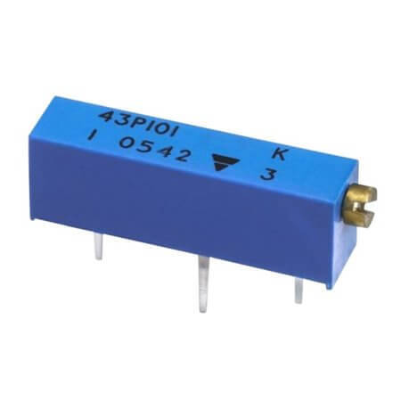 M43P103JB40 TRIMPOT CERMET MULTI TURN SIDE ADJ 10K 0.75W - 1