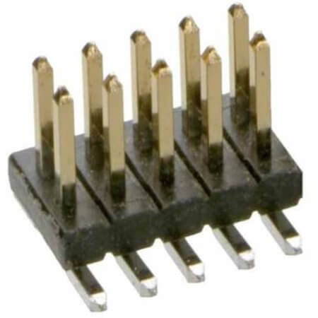M50-3600542 CONNECTOR HEADER 10P 1.27MM SMD MALE 180C - 1