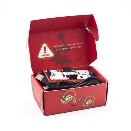 Makey Set Deluxe Kit With USB Cable Dupond Line Alligator Clips for Children Kids With Chinese Instruction and Red Retail box - 6
