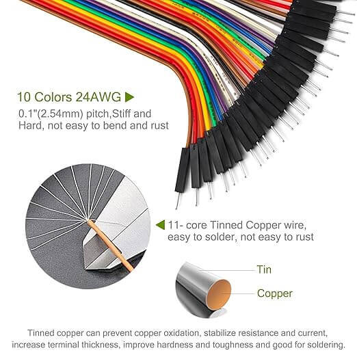 Male to Female Dupont Line 40 Pin 20cm 24AWG - 4
