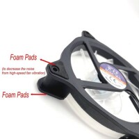Mavi 12025 12V DC Led Sessiz Çift Diyaframlı Sessiz Egzoz Fan 15 Işıklı Boyut:120x120x25mm - 4
