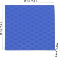 Mavi 3-6W Yüksek İletkenlik Tüm Parça Termal Silika Jel CPU Dizüstü Bilgisayar Led Güç Isı Emicisi Termal Bant Olmadan Boyut:9-0x200x400mm - 3