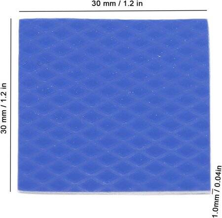 Mavi 3-6W Yüksek İletkenlik Tüm Parça Termal Silika Jel CPU Dizüstü Bilgisayar Led Güç Isı Emicisi Termal Bant Olmadan Boyut:9-0x200x400mm - 3
