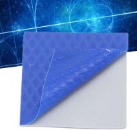 Mavi 3-6W Yüksek İletkenlik Tüm Parça Termal Silika Jel CPU Dizüstü Bilgisayar Led Güç Isı Emicisi Termal Bant Olmadan Boyut:9-0x200x400mm - 4