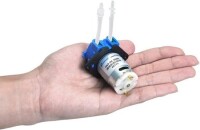 Mavi NKP-DA-S06B 24V Peristaltik Sıvı Pompası Silikon Tüplü Tüp Boyutu 2mm ID x 4mm OD Minimum akış 40ML/Min - 5
