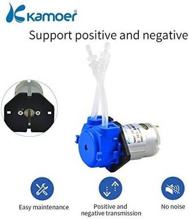 Mavi NKP-DC-S10B 12V Peristaltik Sıvı Pompası Silikon Tüplü Tüp Boyutu 3mm ID x 5mm OD Minimum akış 80ML/Min - 2