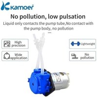 Mavi NKP-DC-S10B 12V Peristaltik Sıvı Pompası Silikon Tüplü Tüp Boyutu 3mm ID x 5mm OD Minimum akış 80ML/Min - 3