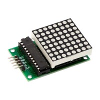 MAX7219 8x8 Dot Matrix Led Module With Cable Red - 2