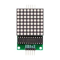 MAX7219 8x8 Dot Matrix Led Module With Cable Red - 3