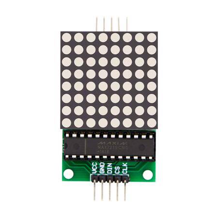 MAX7219 8x8 Dot Matrix Led Module With Cable Red - 3