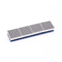 MAX7219 Dot Matrix Module Microcontroller Module 4 in 1 Display Red Light - 1