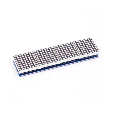 MAX7219 Dot Matrix Module Microcontroller Module 4 in 1 Display Red Light - 1
