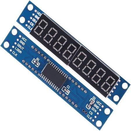 MAX7219 LED Module 8-Digit 7 Segment Digital LED Red Display Tube for Arduino MCU - 1