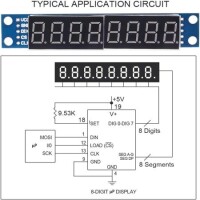 MAX7219 LED Module 8-Digit 7 Segment Digital LED Red Display Tube for Arduino MCU - 2