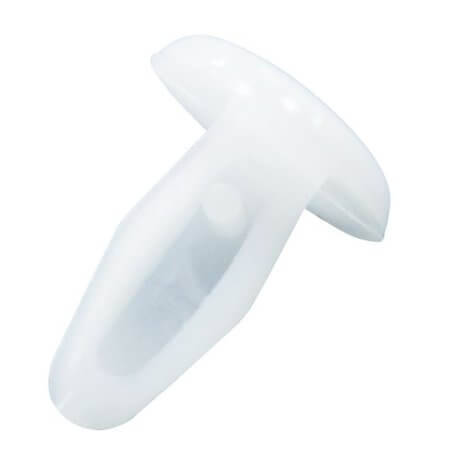 MB-1 PLASTIC MOUNTING BUTTON 7.6X1.6X8.6 WHITE - 1