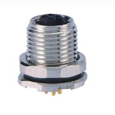 MB05FBAFF04ST CONNECTOR MICRO JACK M5 4PIN FEMALE WITH CABLE - 1