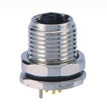 MB05FBSAFF04ST CONNECTOR MICRO JACK M5 4PIN FEMALE WITH CABLE - 1