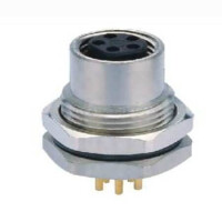 MB08FBAFF04ST CONNECTOR MICRO JACK M8 4PIN FEMALE PCB TYPE - 1