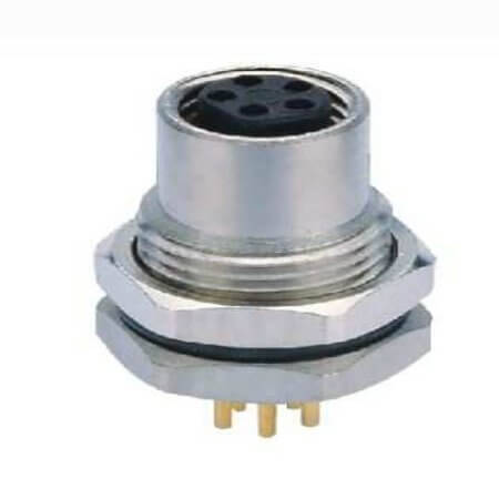 MB08FBAFF04ST CONNECTOR MICRO JACK M8 4PIN FEMALE PCB TYPE - 1