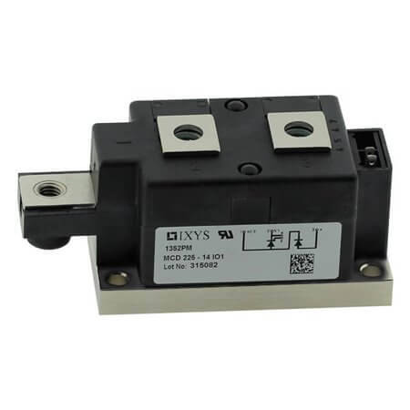 MCD225-14IO1 THYRISTOR DIODE MOD.DUAL 221A 1400V Y1-CU CHASSIS - 1