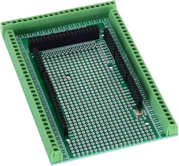 Mega 2560 Prototype Screw Terminal Block Shield Board kit For Arduino (Soldered) - 1