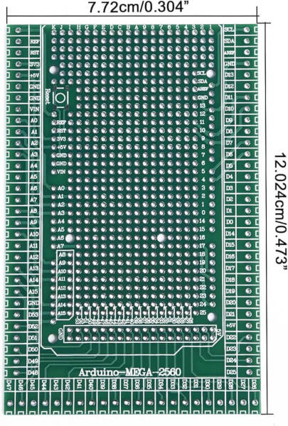 Mega 2560 Prototype Screw Terminal Block Shield Board kit For Arduino (Unsoldered) - 3