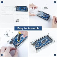 MEGA 2560 R3 Acrylic Case with Sticker and Instruction improved version - 3