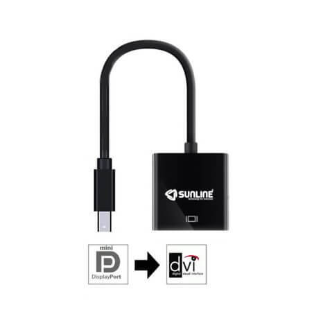 MİNİ DP-DVI DÖNÜŞTÜRÜCÜ MİNİ DİSPLAY PORT - DVI-D DÖNÜŞTÜRÜCÜ 1080P - 1
